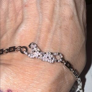 Elegant Silver Panther Bracelet